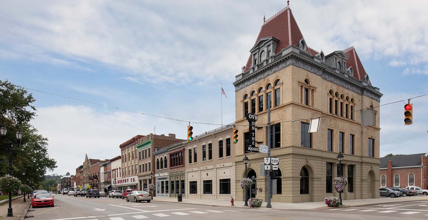 Downtown corner in Gallipolis