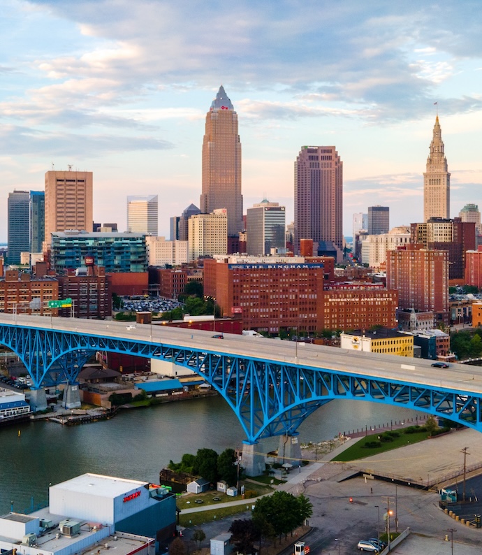 city skyline of Cleveland, Ohio